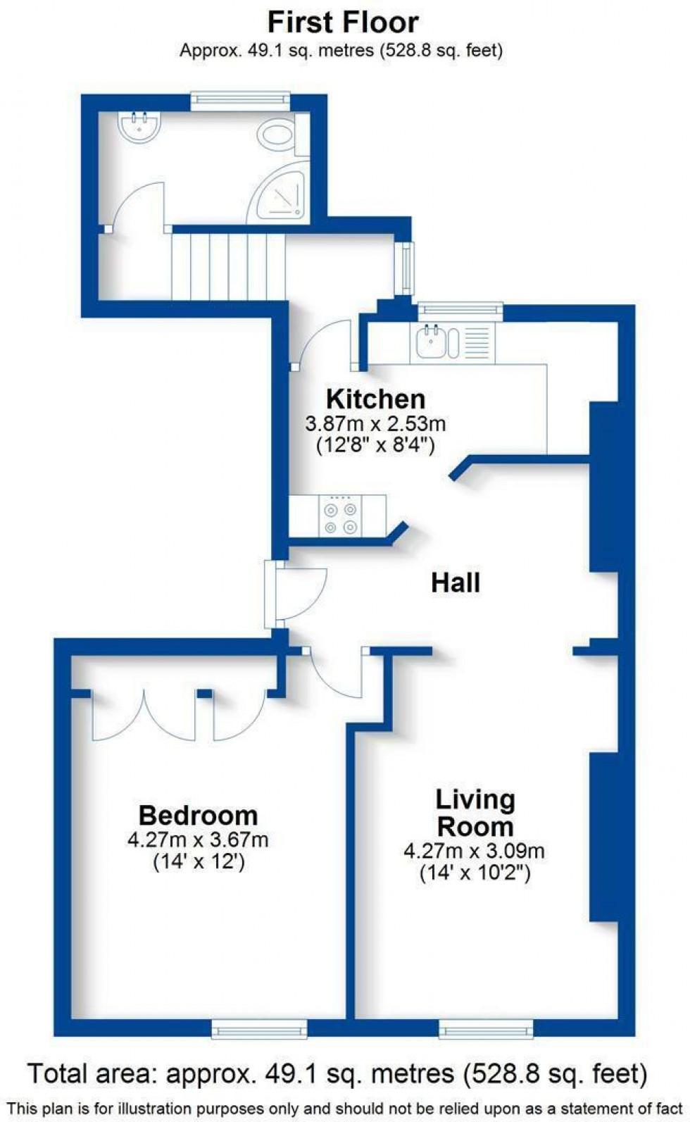 Floorplan for Willes Road, Leamington Spa