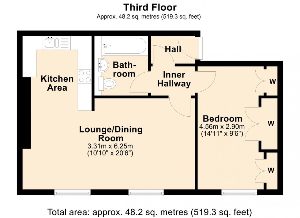 Floorplan for Kenilworth Road, Leamington Spa