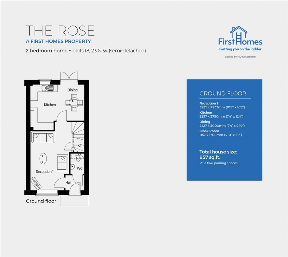 Floorplan for Plot 34, Severn Meadows,