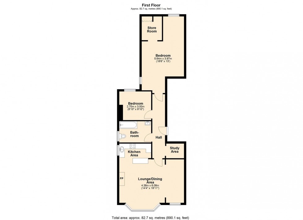 Floorplan for Avenue Road, Leamington Spa