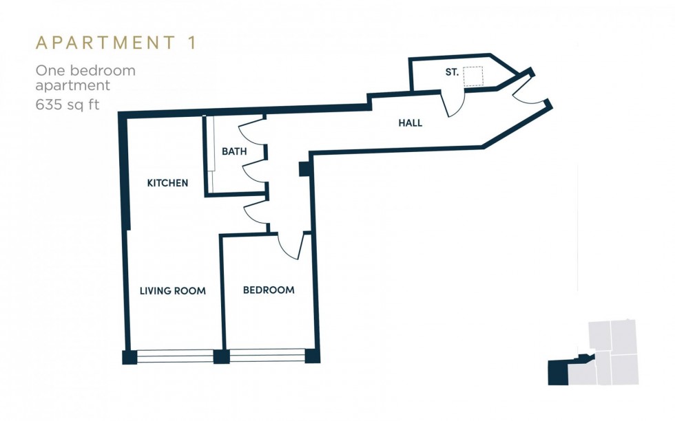 Floorplan for The Glass House, Windsor Street, Leamington Spa