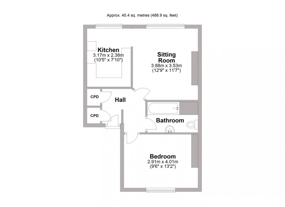 Floorplan for 36 Leam Terrace, Leamington Spa