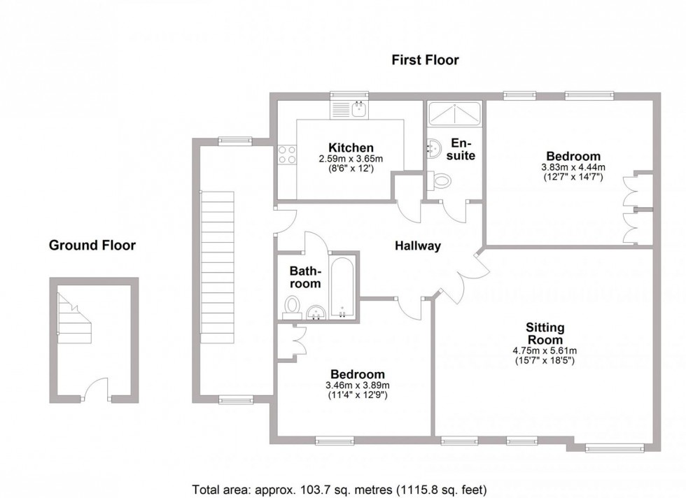 Floorplan for Beech House, Lucas Court, Leamington Spa