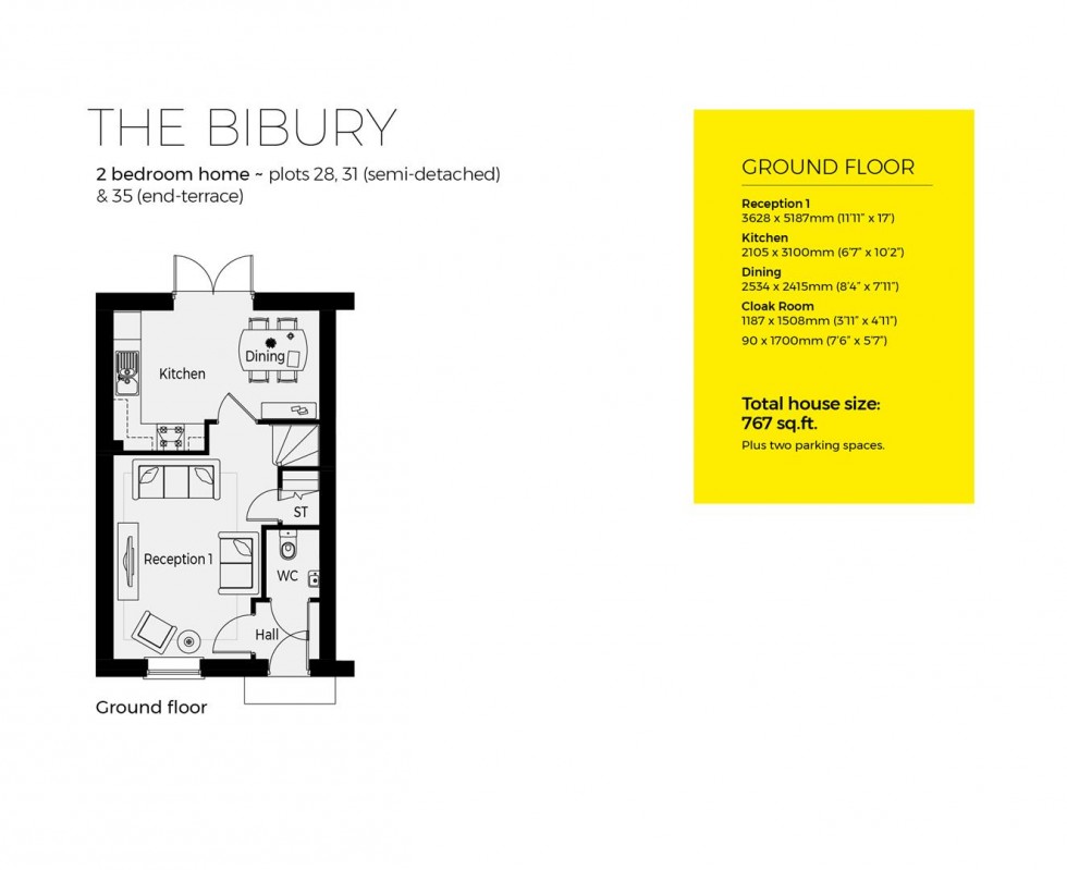 Floorplan for Plot 35 Crickley Fields, Brockworth