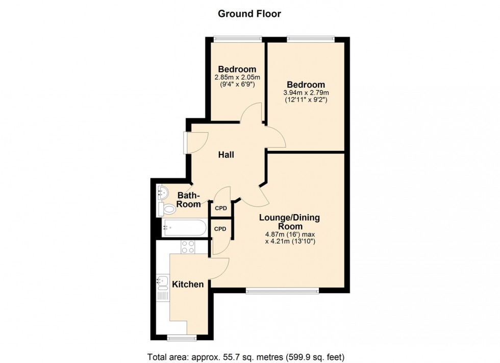 Floorplan for Frances Havergal Close, Leamington Spa