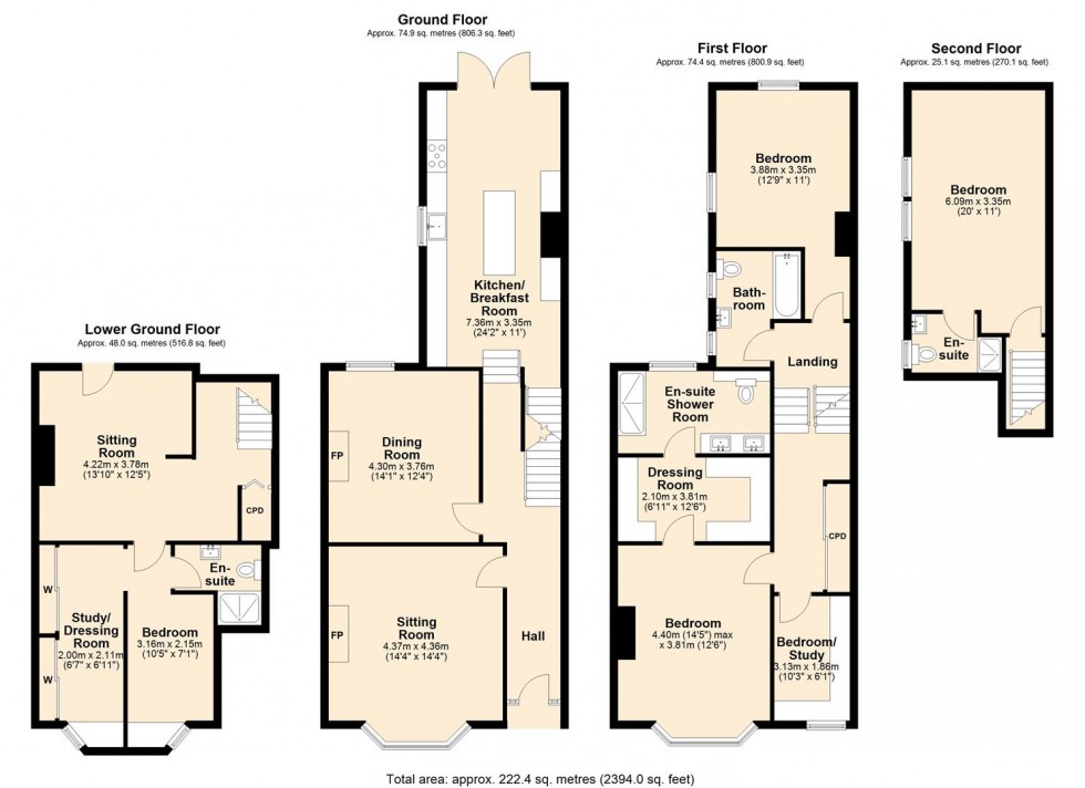 Floorplan for Leicester Street, Leamington Spa