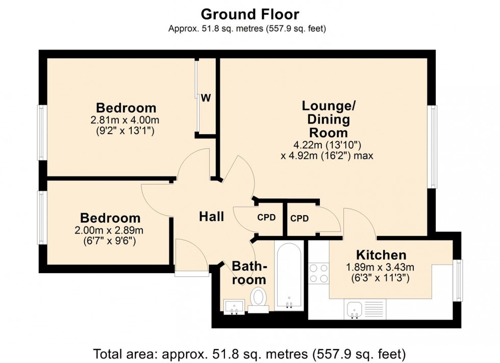 Floorplan for Frances Havergal Close, Leamington Spa