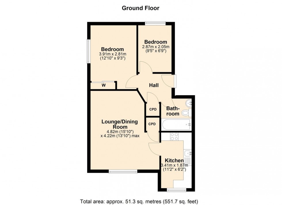 Floorplan for Gas Street, Leamington Spa