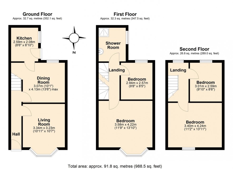 Floorplan for Leicester Street, Leamington Spa