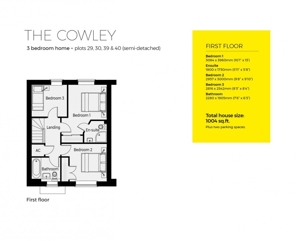 Floorplan for Plot 29 The Cowley, Crickley Fields, Brockworth