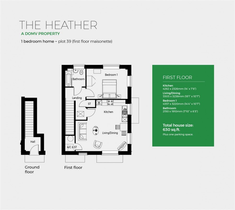 Floorplan for Plot 39, The Heather, Severn Meadows