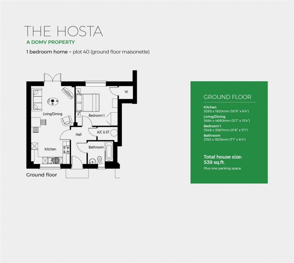 Floorplan for Plot 40, The Hosta, Severn Meadows,