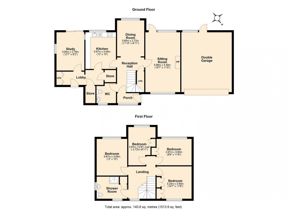 Floorplan for Chance Fields, Radford Semele, Leamington Spa