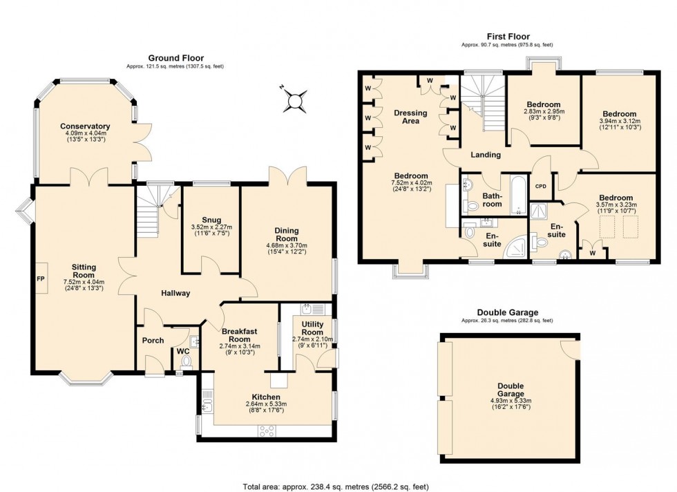 Floorplan for Bamburgh Grove, Leamington Spa