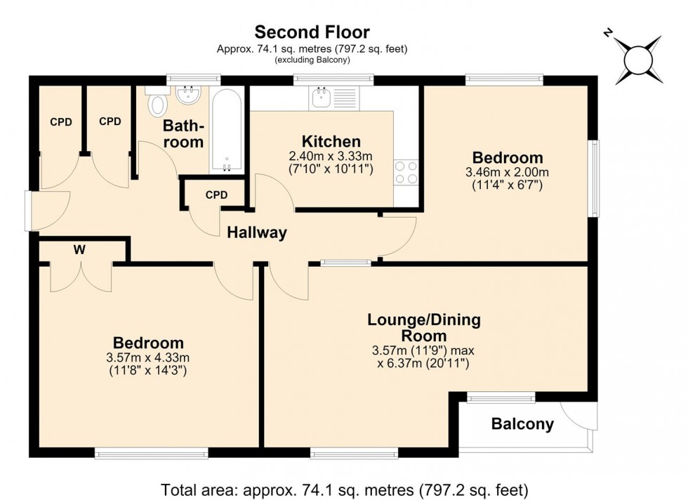 Floorplan for Beverley Road, Leamington Spa