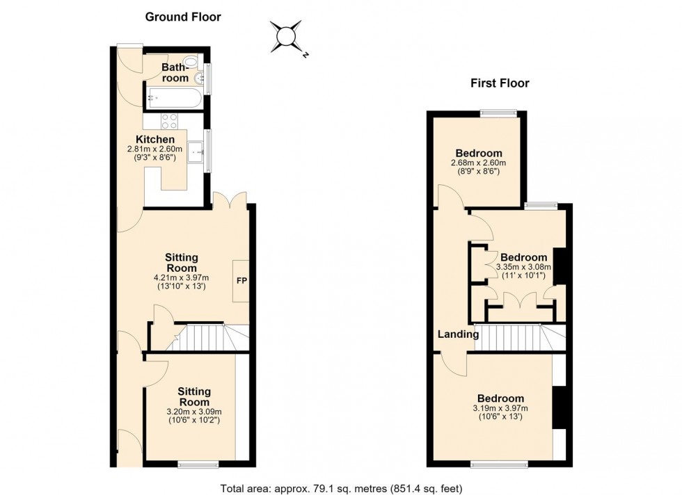 Floorplan for Meadow Road, Warwick