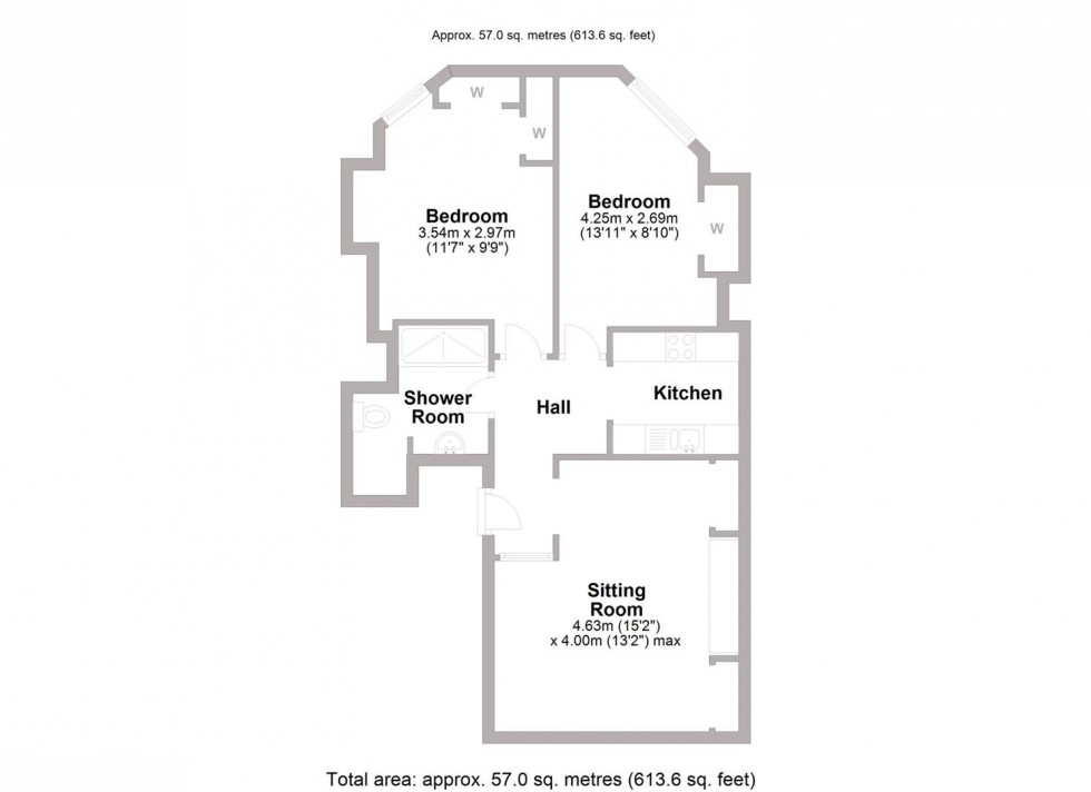 Floorplan for 28 Portland Place West, Leamington Spa