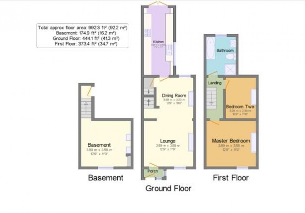 Floorplan for Broad Street, Warwick