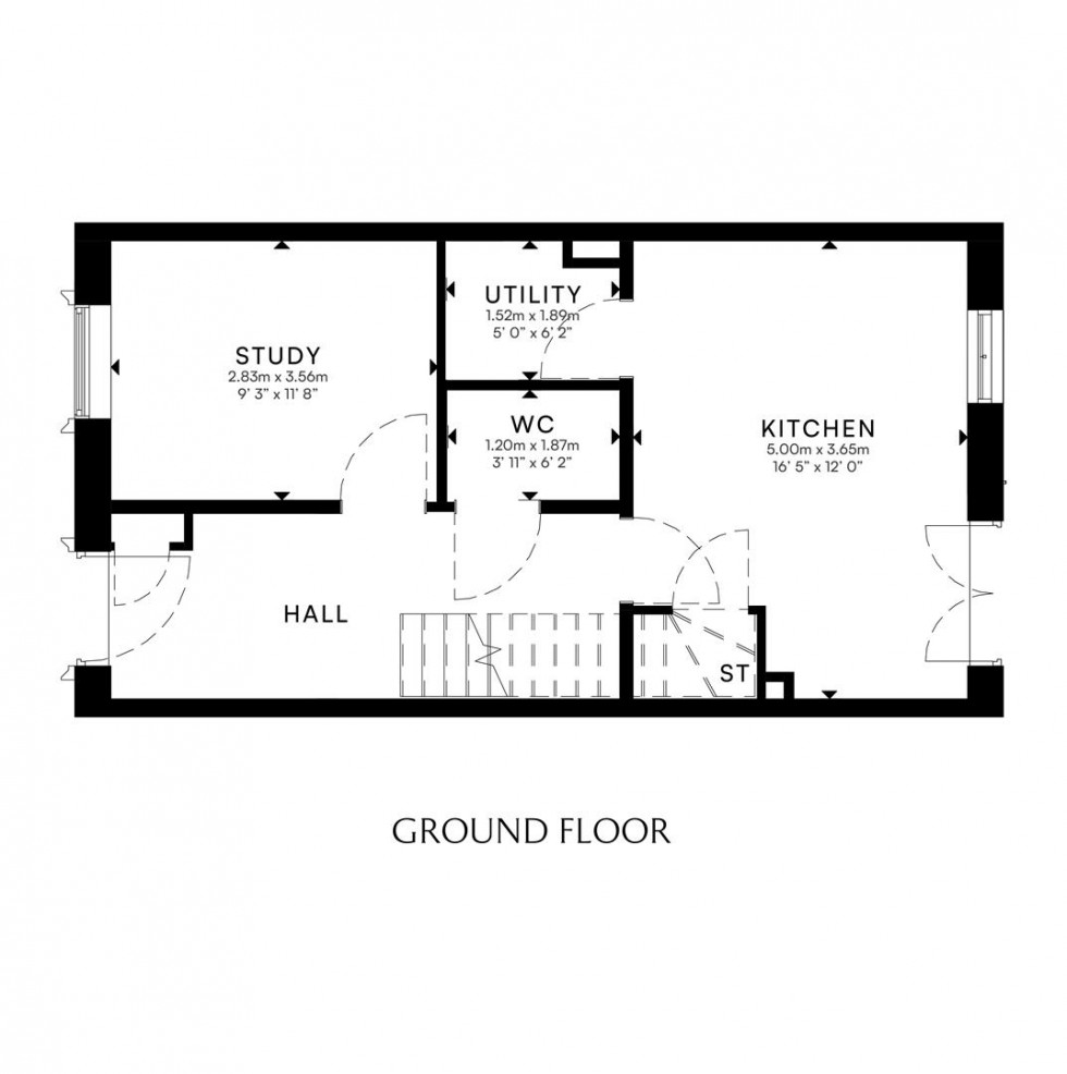 Floorplan for Plot 80 The Kingsford, Barton Square