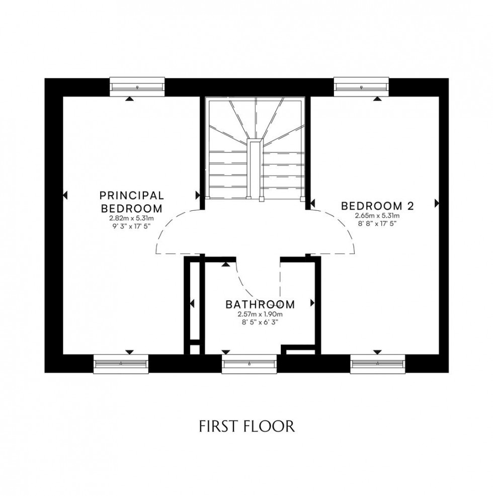 Floorplan for Plot 88, The Haddon, Barton Square