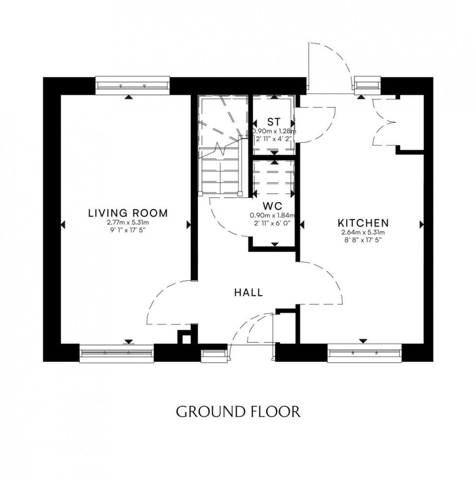 Floorplan for Plot 88, The Haddon, Barton Square