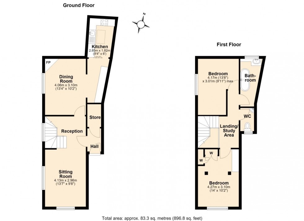 Floorplan for Rock Mill Lane, Leamington Spa