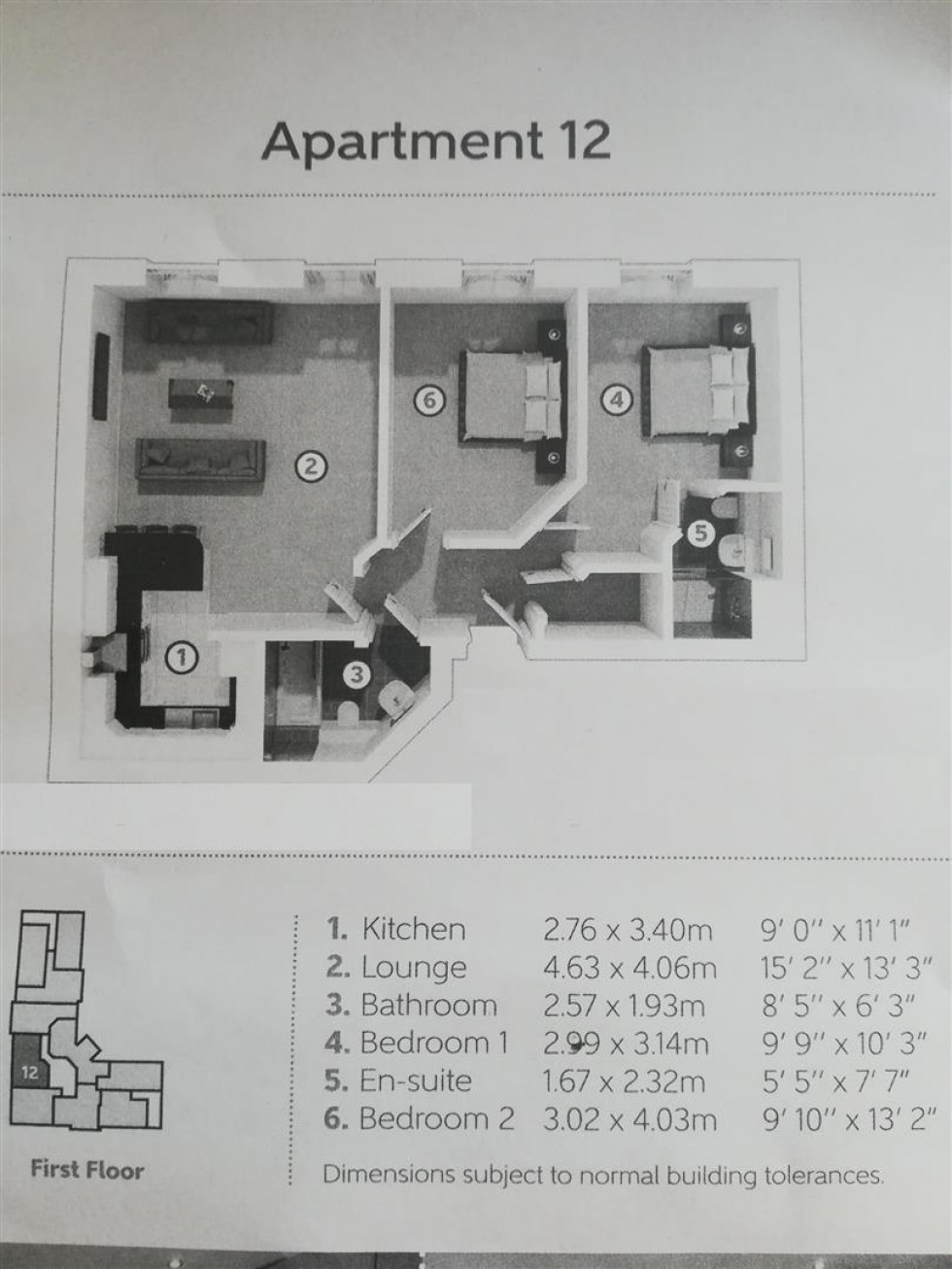 Floorplan for Orchard Court, Ettington Road, Warwick