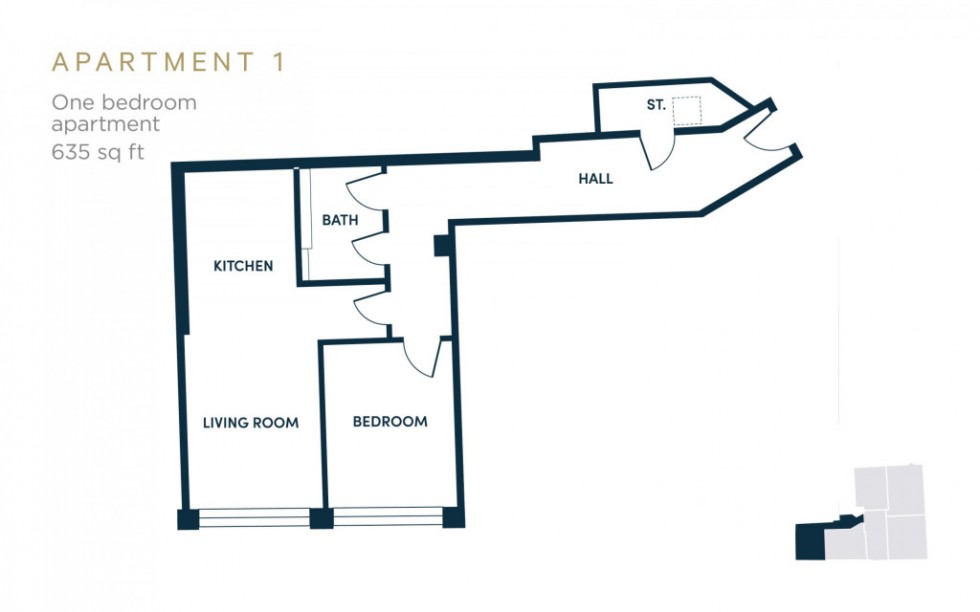 Floorplan for The Glass House, Windsor Street, Leamington Spa, CV32