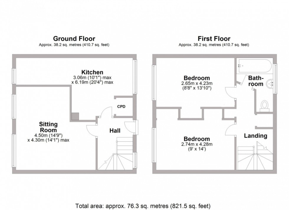 Floorplan for Byron Walk, Temple Herdewyke, Southam, CV47