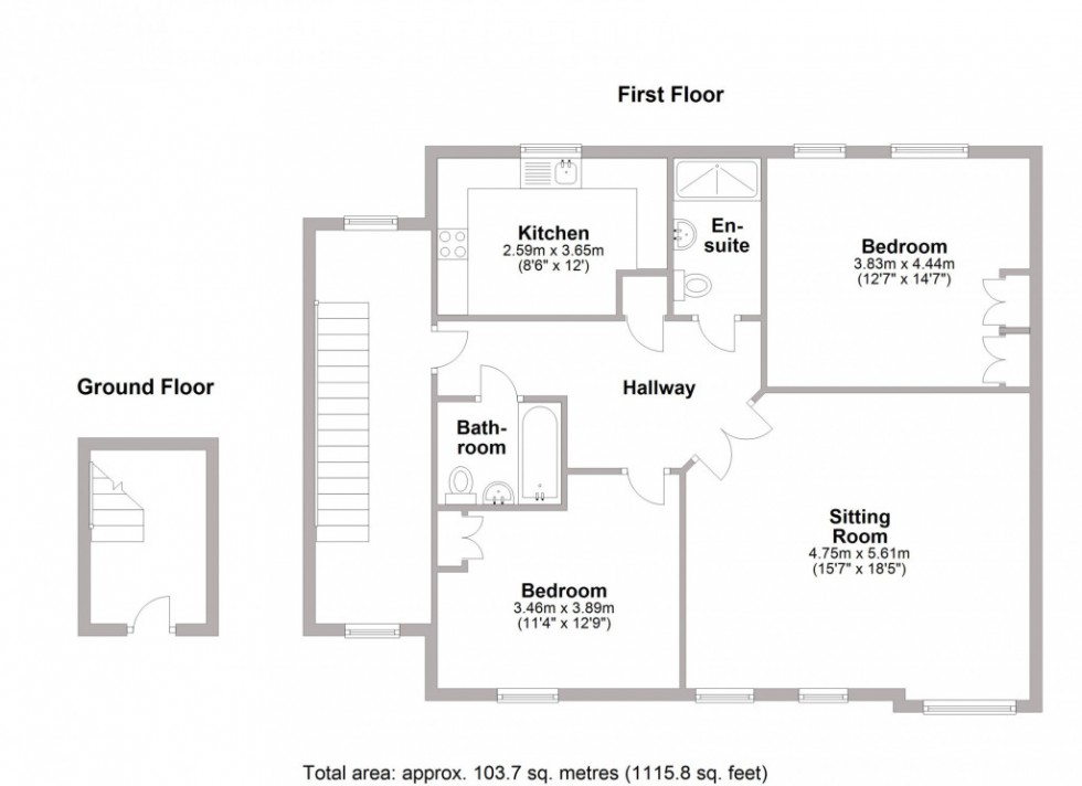 Floorplan for Beech House, Lucas Court, Leamington Spa, CV32